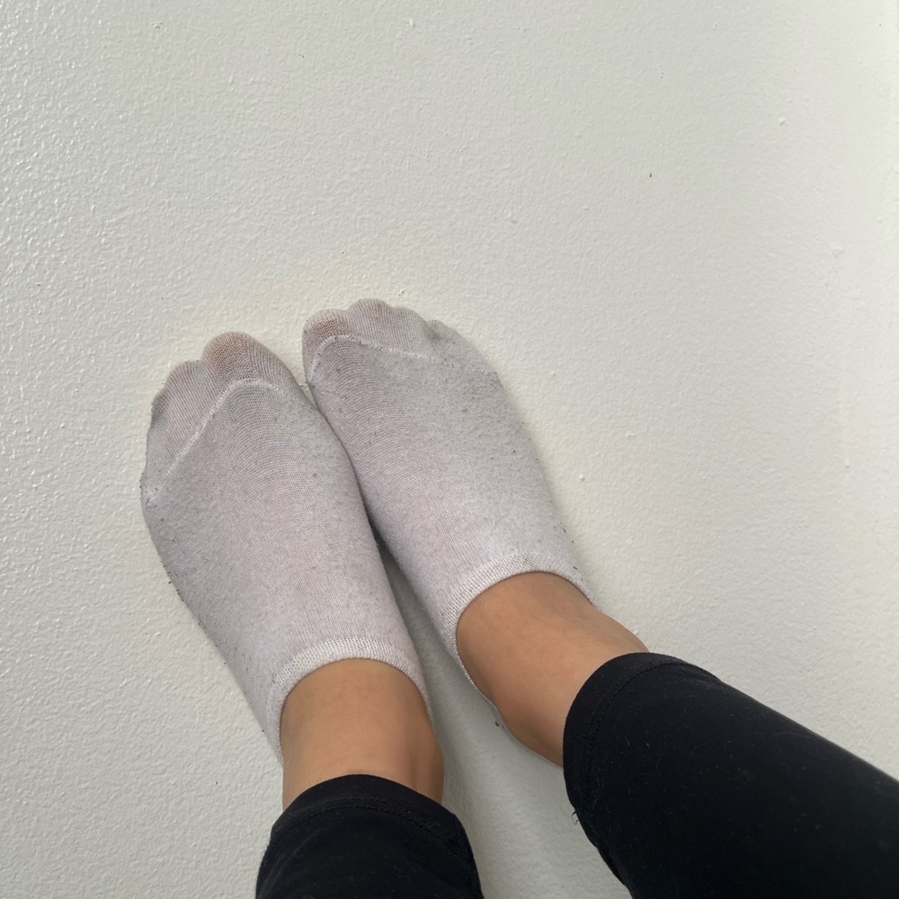 White no show socks